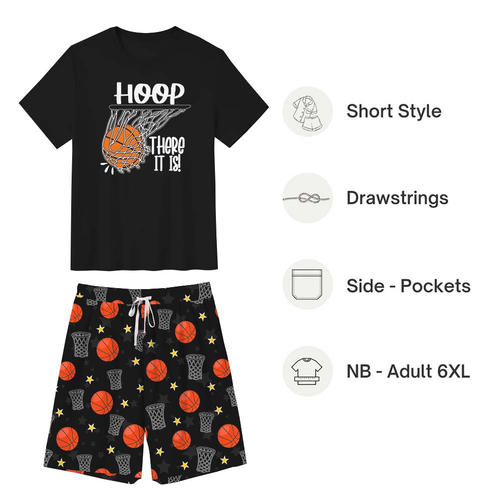 Basketball Hoop There It Is Pajama Short Sets