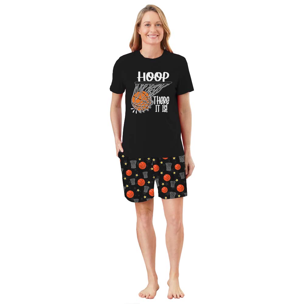 Basketball Hoop There It Is Pajama Short Sets