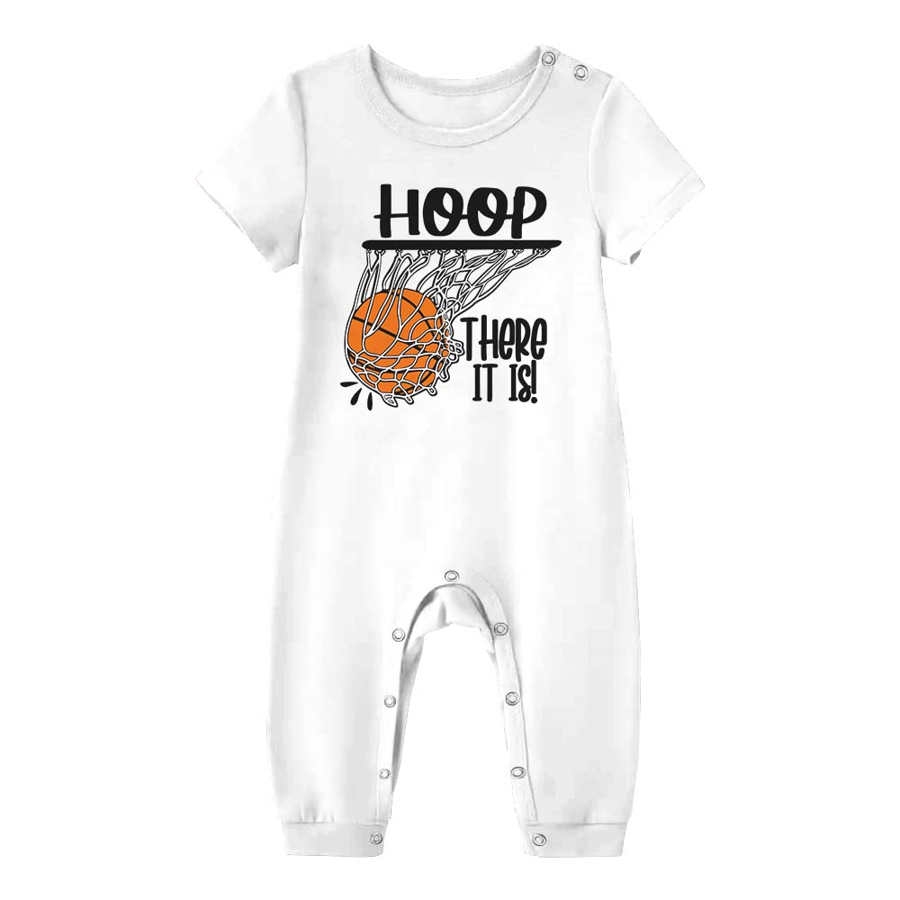 Basketball Hoop There It Is Matching Family Pajama Shorts Set White Basketball Hoop There It Is Matching Family Pajama Shorts Set White