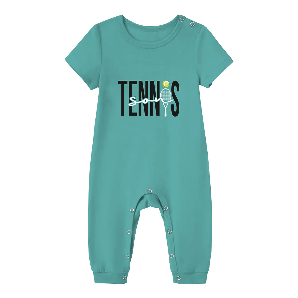 Matching Tennis Mom Dad Pajamas Tshirts And Shorts Matching Tennis Mom Dad Pajamas Tshirts And Shorts