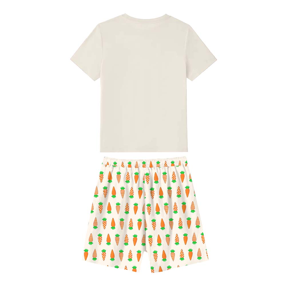 Adorable Carrot Easter Family Matching Short Sleeves Pajamas Adorable Carrot Easter Family Matching Short Sleeves Pajamas