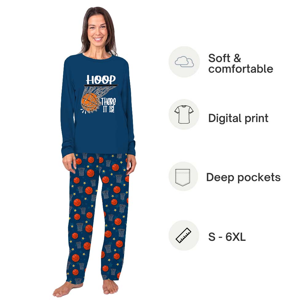 Sporty Basketball Themed Matching Family Pajamas With Dogs Sporty Basketball Themed Matching Family Pajamas With Dogs