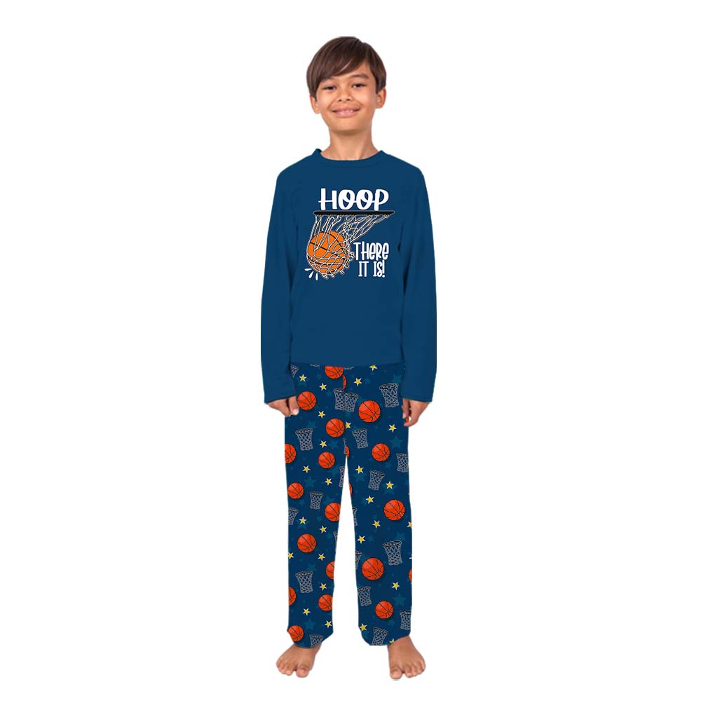 Sporty Basketball Themed Matching Family Pajamas With Dogs Sporty Basketball Themed Matching Family Pajamas With Dogs