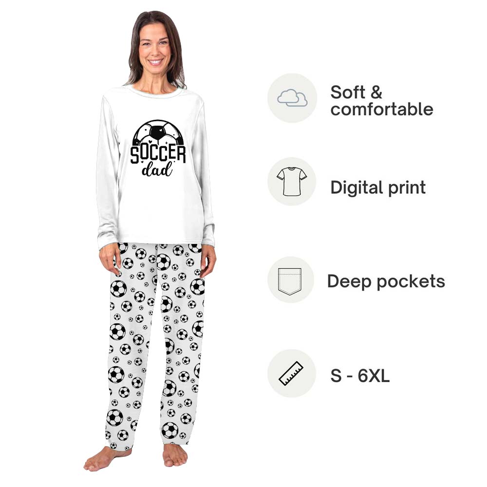 Cute Soccer With Name Family Sport Pajama Sets Cute Soccer With Name Family Sport Pajama Sets