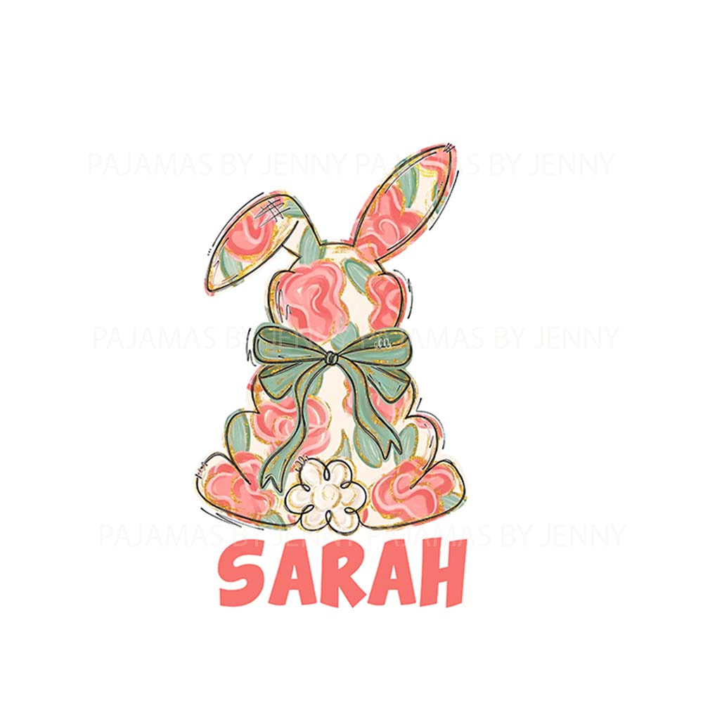 Easter Rabbit With Name Family Matching Pajamas Easter Rabbit With Name Family Matching Pajamas