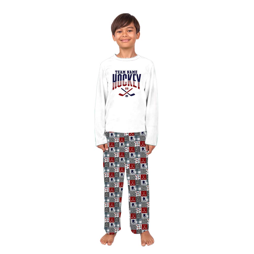 Custom Team Name Hockey Themed Owner And Dog Pajamas Custom Team Name Hockey Themed Owner And Dog Pajamas