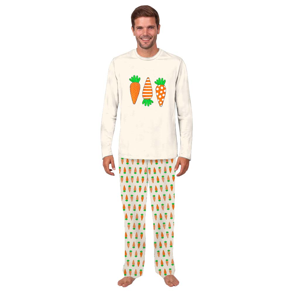 Cute Carrots Family Matching Easter Pajamas Cute Carrots Family Matching Easter Pajamas