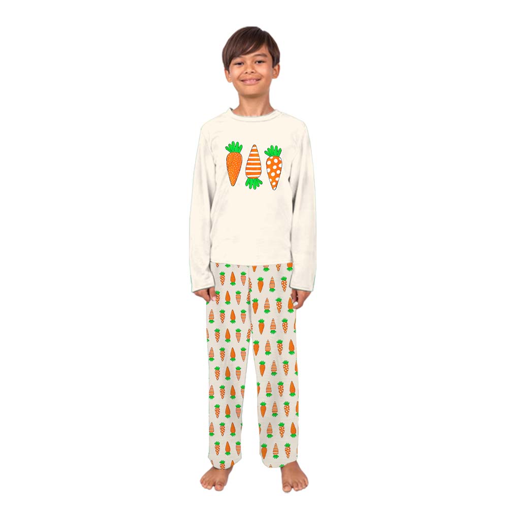 Cute Carrots Family Matching Easter Pajamas Cute Carrots Family Matching Easter Pajamas