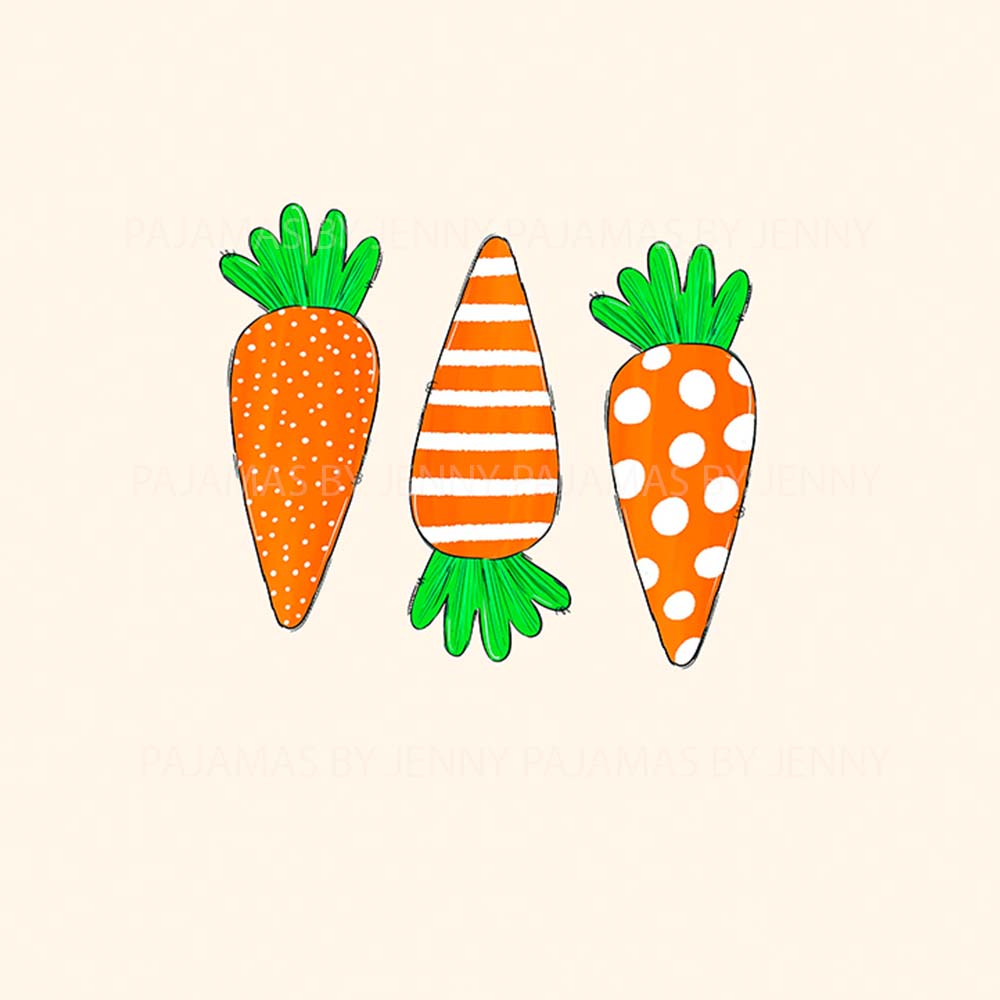 Cute Carrots Family Matching Easter Pajamas Cute Carrots Family Matching Easter Pajamas