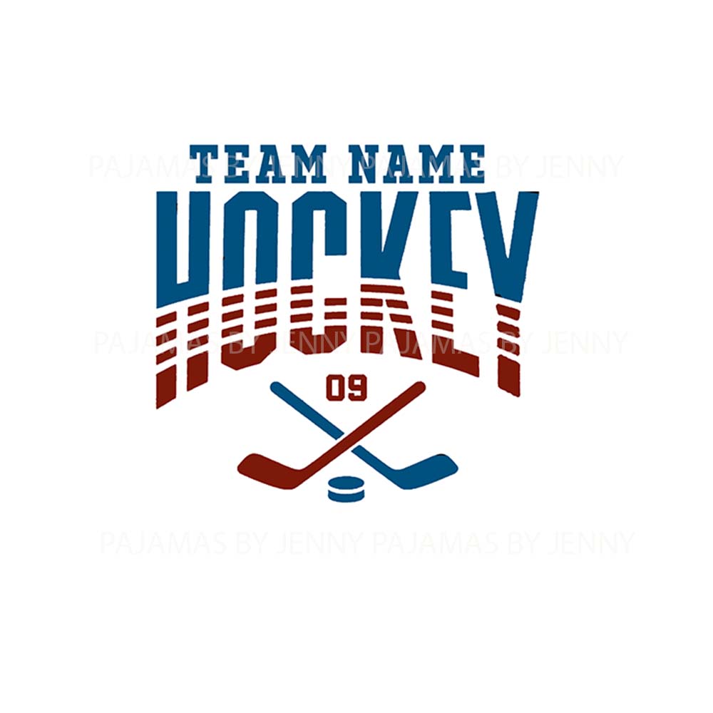 Personalized Hockey Team Matching Family Sport Pajama Sets Personalized Hockey Team Matching Family Sport Pajama Sets