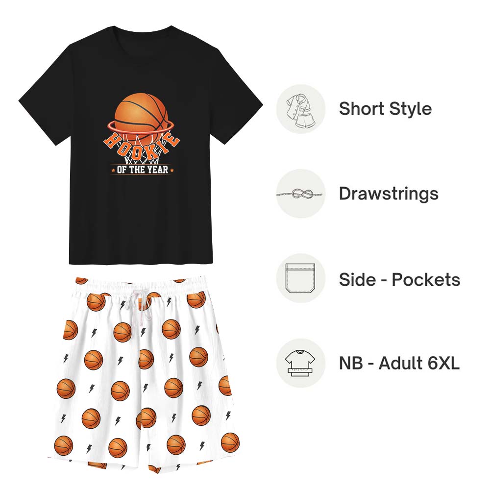 Unique Hookie Of The Year Basketball Pajamas For Adults Short Sleeves Unique Hookie Of The Year Basketball Pajamas For Adults Short Sleeves