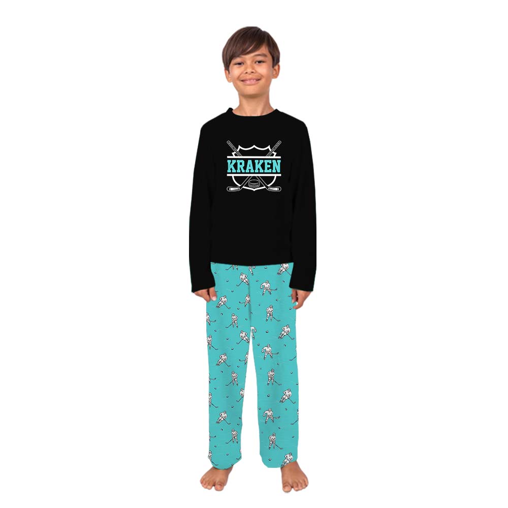 Custom Name Hockey Family Sport Pajama Sets Custom Name Hockey Family Sport Pajama Sets