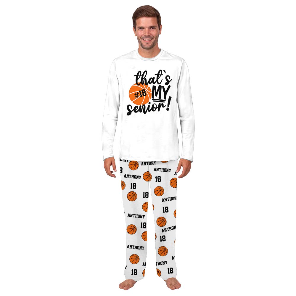 Customizable Basketball That’s My Senior Matching Family Pajamas Customizable Basketball That’s My Senior Matching Family Pajamas
