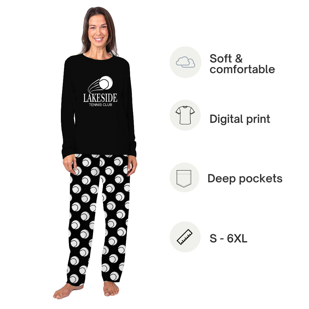 Custom Logo And Name Tennis Team Pajamas Custom Logo And Name Tennis Team Pajamas