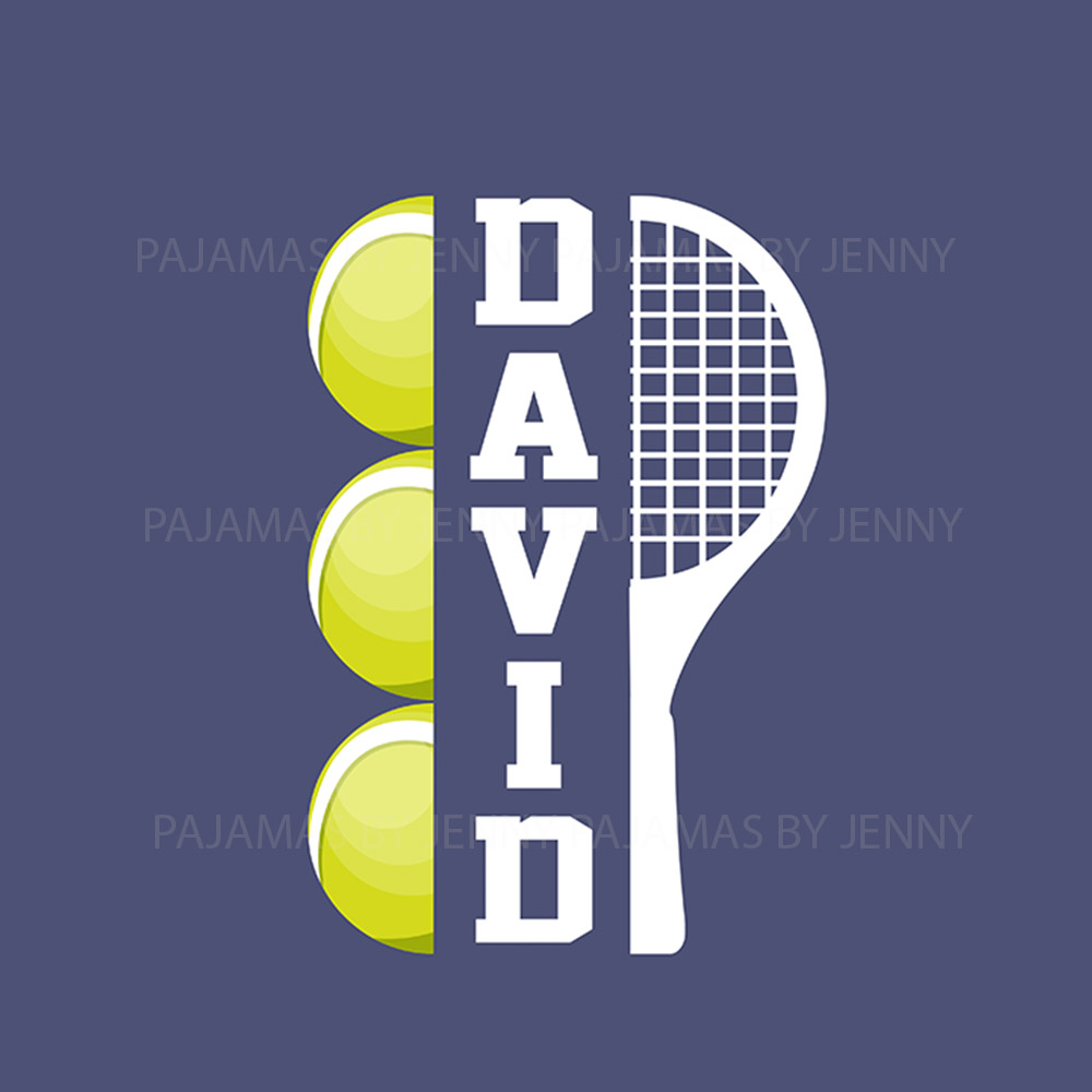Tennis Ball PJs For Adults And Kids With Your Name Tennis Ball PJs For Adults And Kids With Your Name