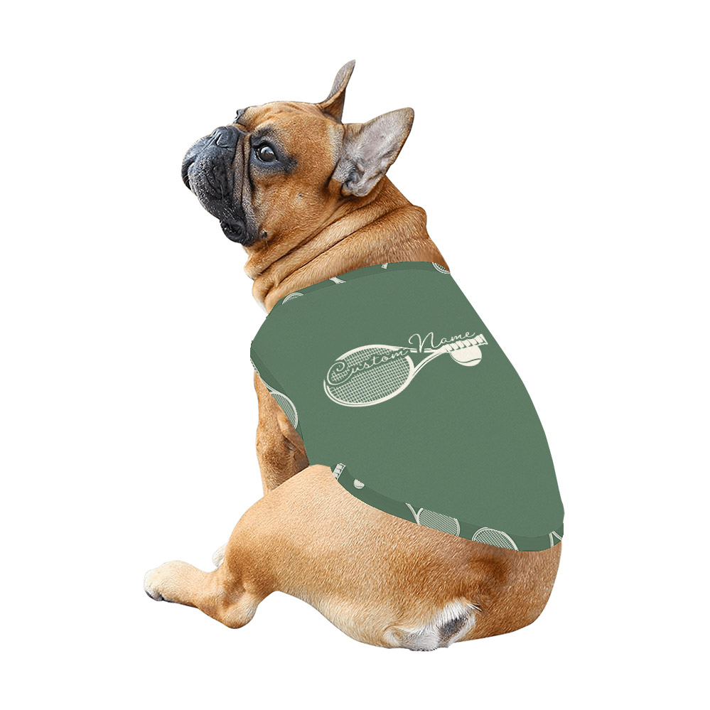 Customizable Tennis Ball And Racket Print Pajamas Customizable Tennis Ball And Racket Print Pajamas