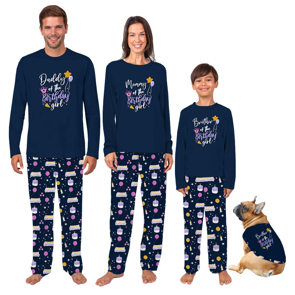 Custom Matching Family Birthday Pajamas Sets Custom Matching Family Birthday Pajamas Sets