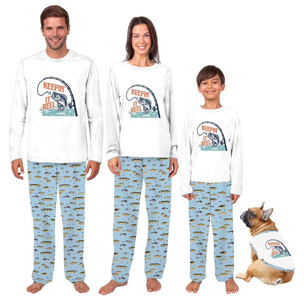 Keeping It Reel Fishing Owner And Dog Pajamas Keeping It Reel Fishing Owner And Dog Pajamas