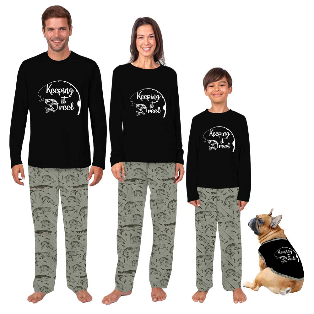 Vintage Fishing Owner And Dog Pajamas Vintage Fishing Owner And Dog Pajamas