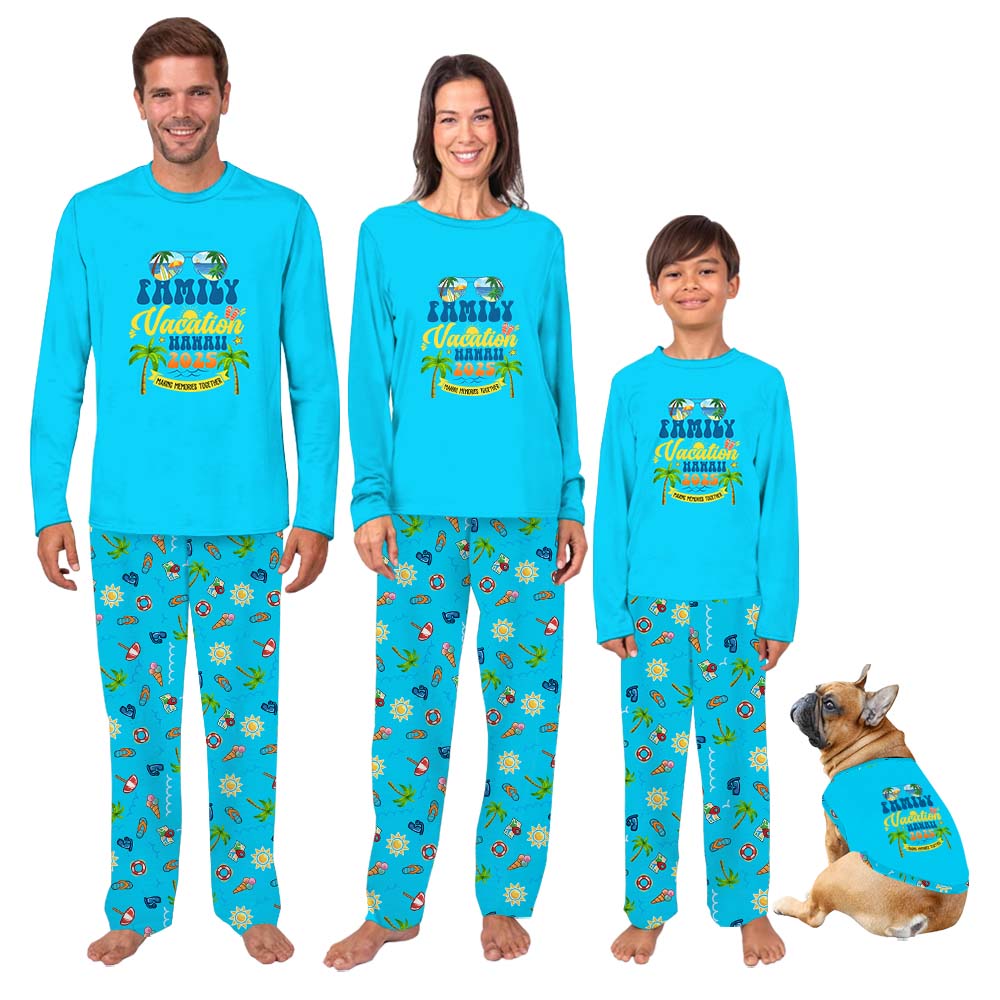 Personalized Family Vacation Making Memories Together Holiday PJ Sets Personalized Family Vacation Making Memories Together Holiday PJ Sets