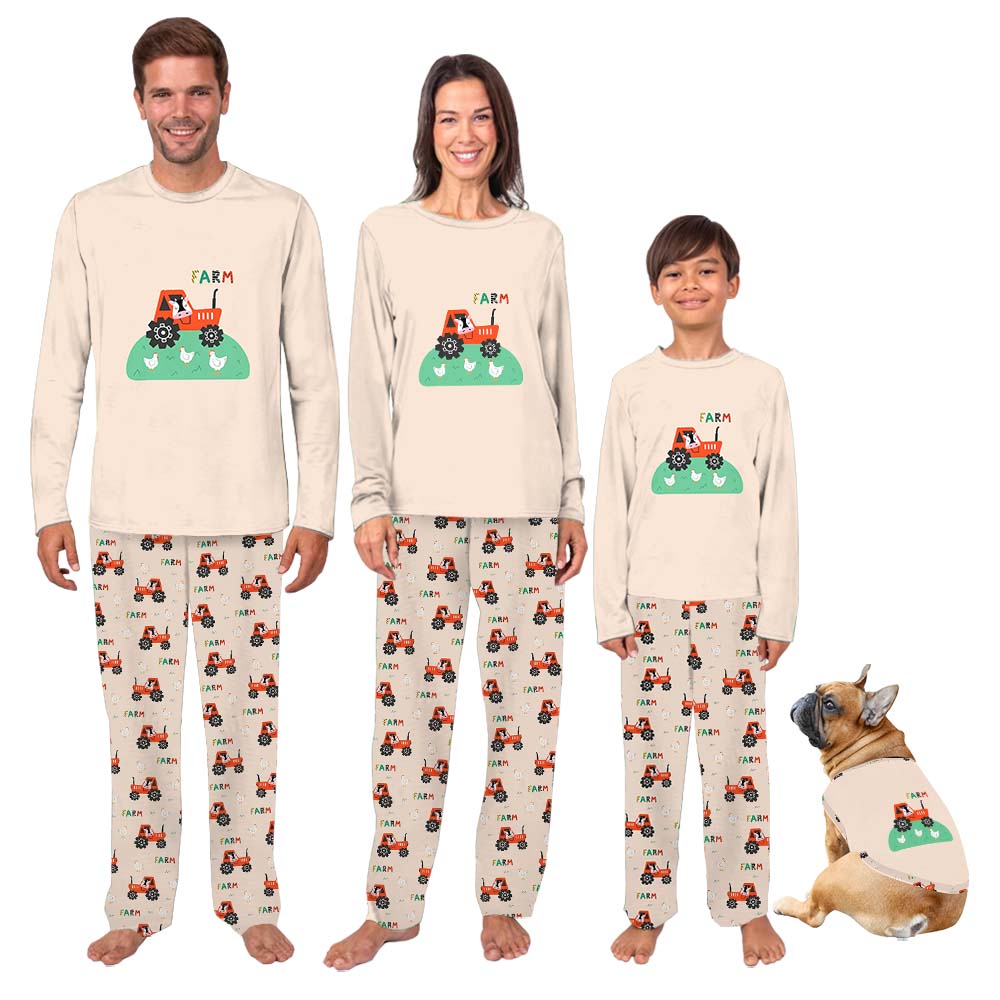 Animals Farm And Truck Family Matching Pajamas Animals Farm And Truck Family Matching Pajamas