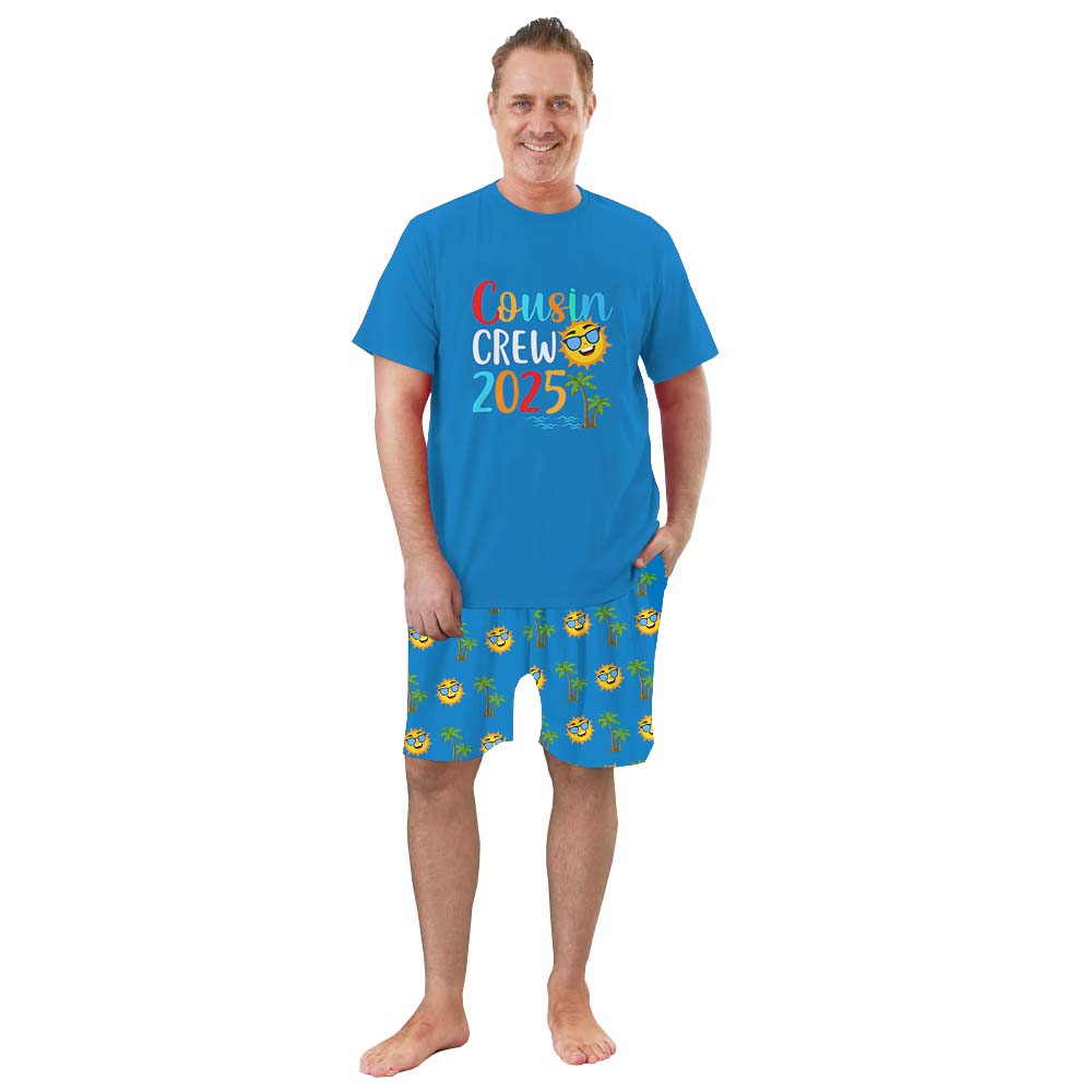Cute Cousin Crew 2025 Summer Vacation Matching Tops And Shorts Cute Cousin Crew 2025 Summer Vacation Matching Tops And Shorts
