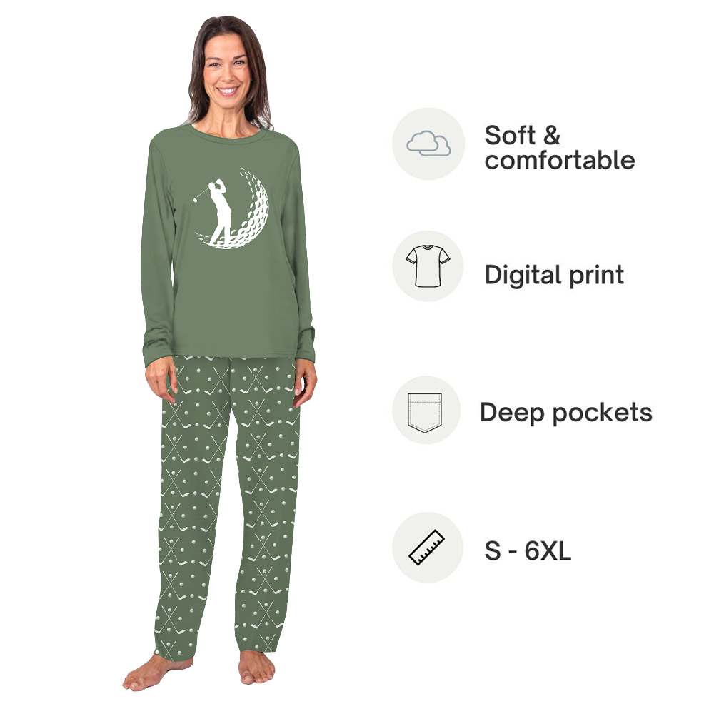 Golf Themed Pajama Sets Including Plus Size Golf Themed Pajama Sets Including Plus Size