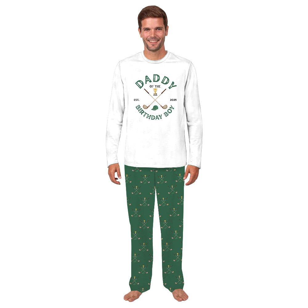 Personalized Golf Themed Birthday Family Pajamas