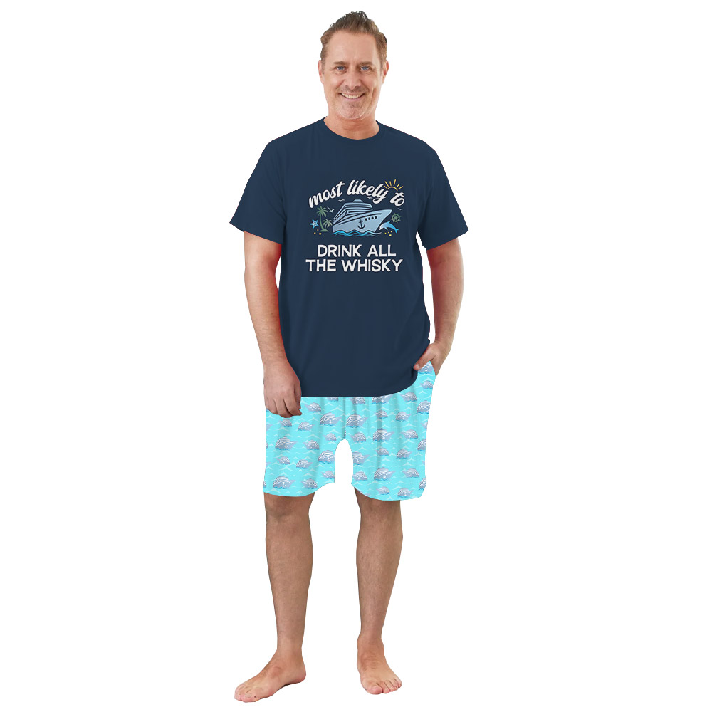Family Cruise Ship Pajamas Custom Funny Most Likely To Sayings Family Cruise Ship Pajamas Custom Funny Most Likely To Sayings