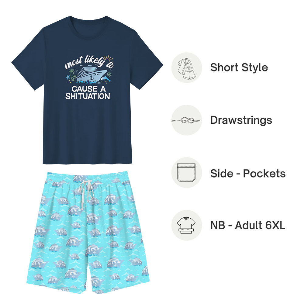 Family Cruise Ship Pajamas Custom Funny Most Likely To Sayings Family Cruise Ship Pajamas Custom Funny Most Likely To Sayings