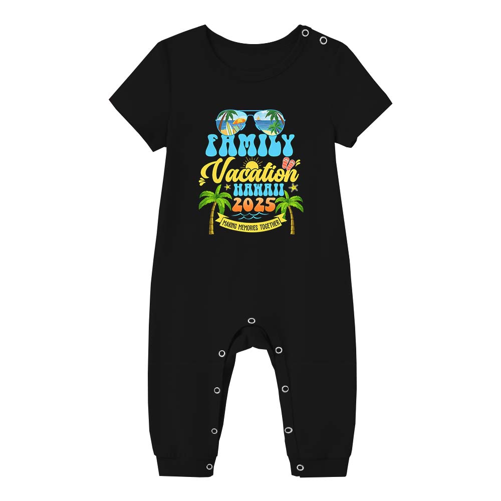 Customizable Family Vacation 2025 Pajama Short Set Customizable Family Vacation 2025 Pajama Short Set