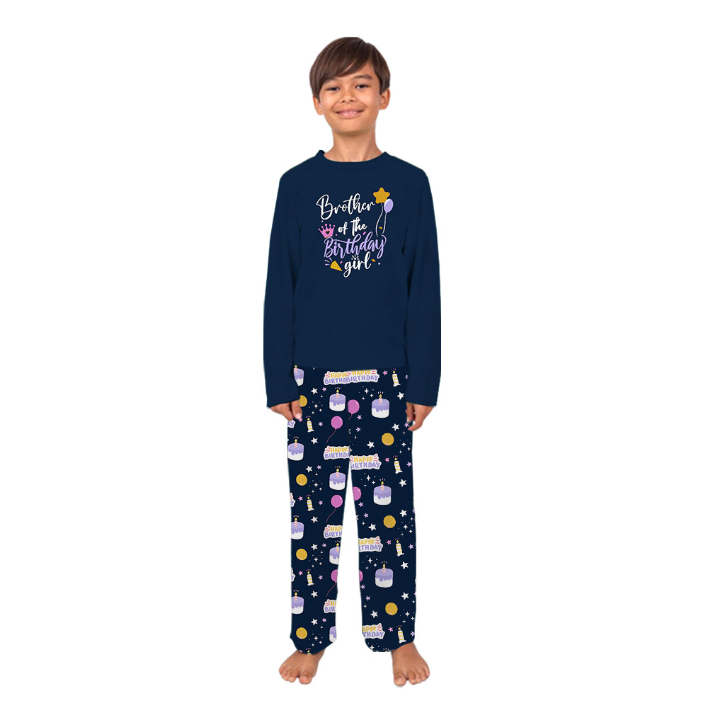 Custom Matching Family Birthday Pajamas Sets Custom Matching Family Birthday Pajamas Sets