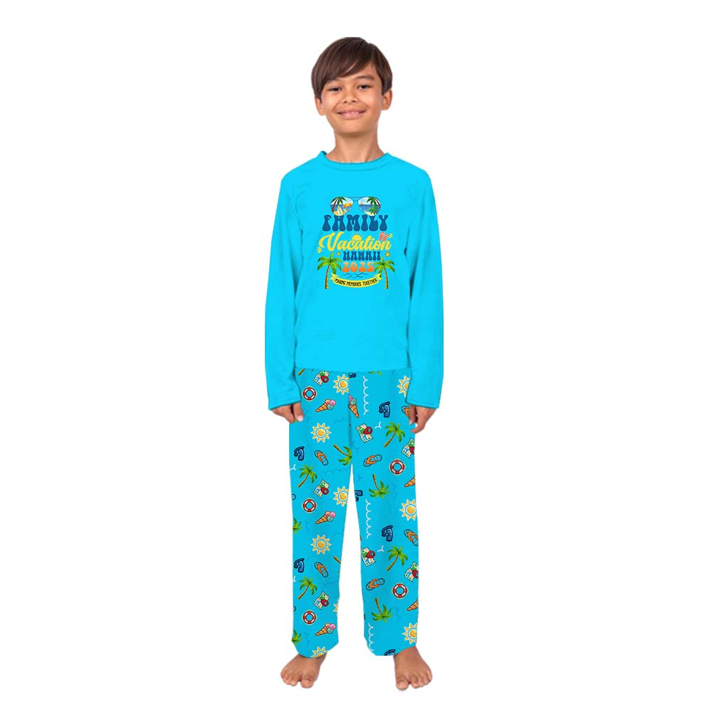 Personalized Family Vacation Making Memories Together Holiday PJ Sets Personalized Family Vacation Making Memories Together Holiday PJ Sets