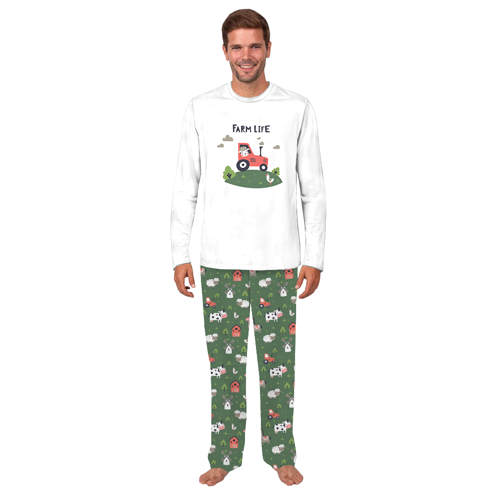 Cute Farm Life Themed Matching Pajamas Sets