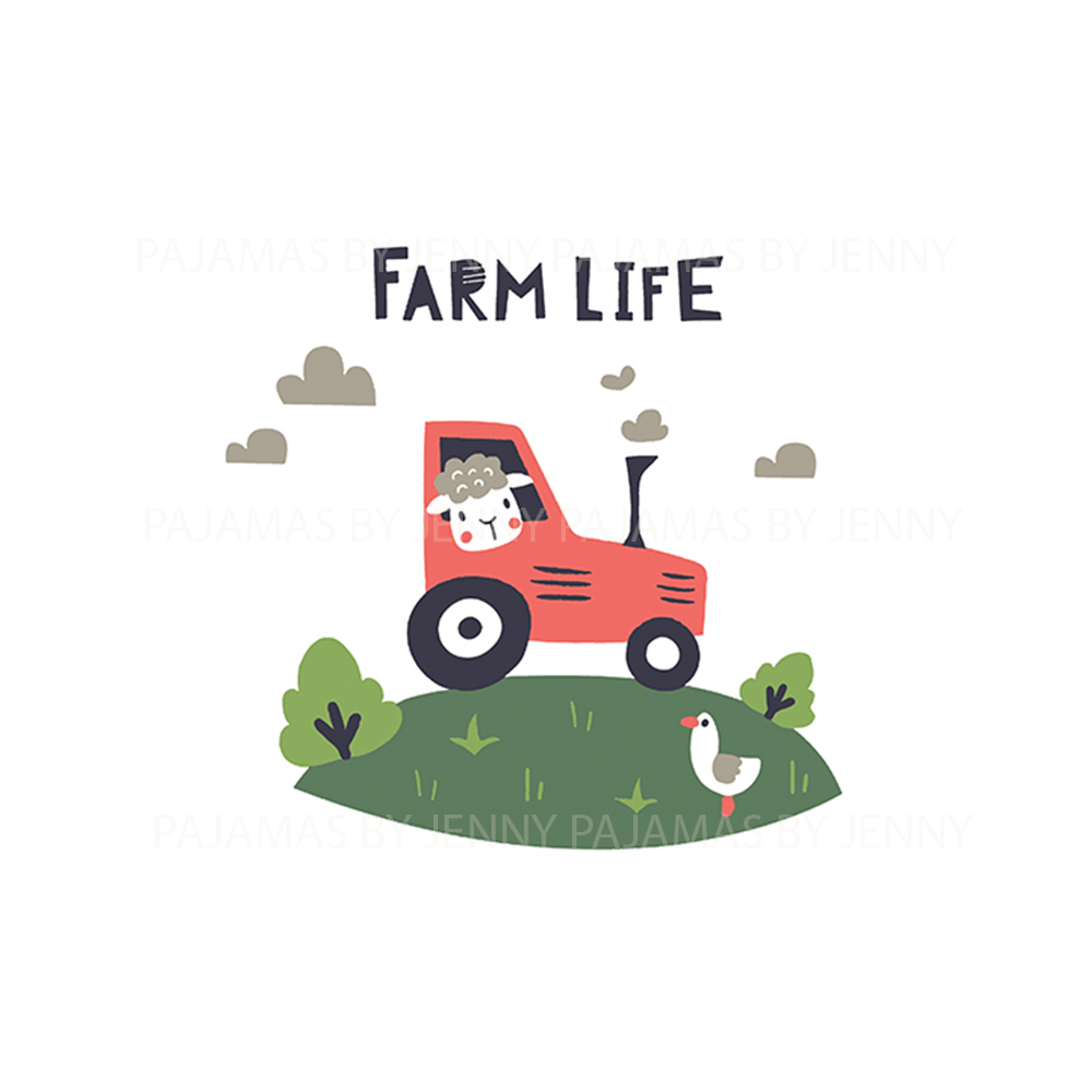 Cute Farm Life Themed Matching Pajamas Sets