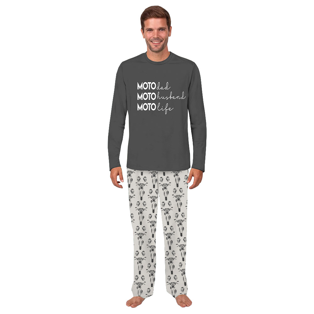 Customizable Moto Life Motocross Matching Pajamas