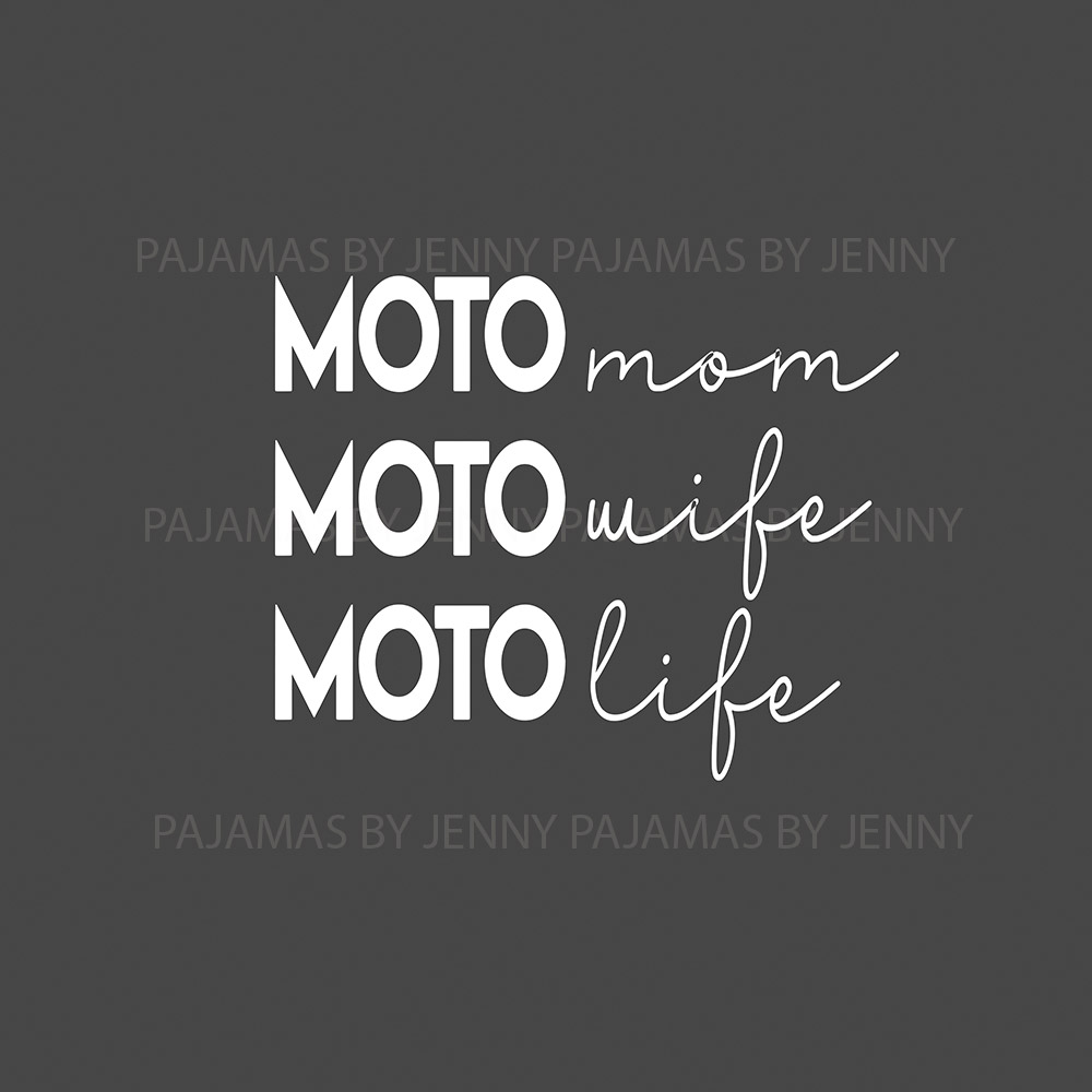 Customizable Moto Life Motocross Matching Pajamas
