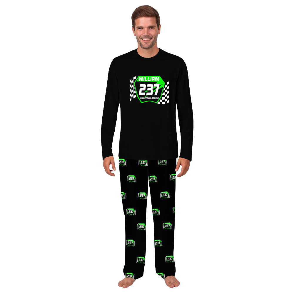 Custom Plate Color Motocross Pajamas With Your Name And Number