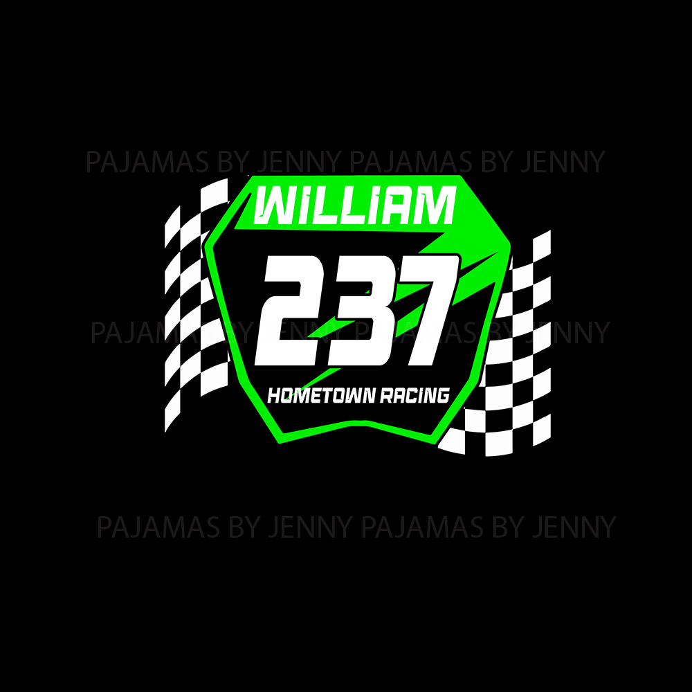 Custom Plate Color Motocross Pajamas With Your Name And Number