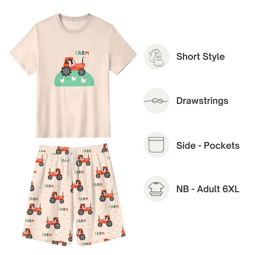 Cute Animals Pajamas For Adults Short Sleeves Cute Animals Pajamas For Adults Short Sleeves