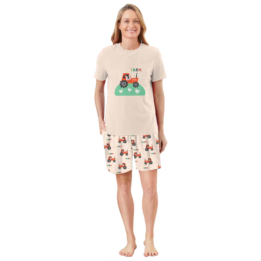 Cute Animals Pajamas For Adults Short Sleeves Cute Animals Pajamas For Adults Short Sleeves