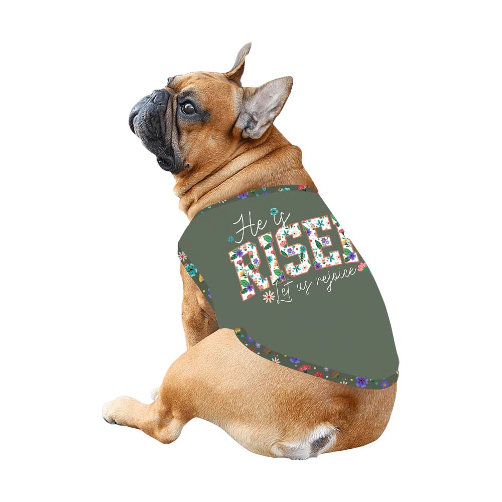 Festive Christian Easter Matching Family Pajamas With Dogs Short Sleeves Festive Christian Easter Matching Family Pajamas With Dogs Short Sleeves