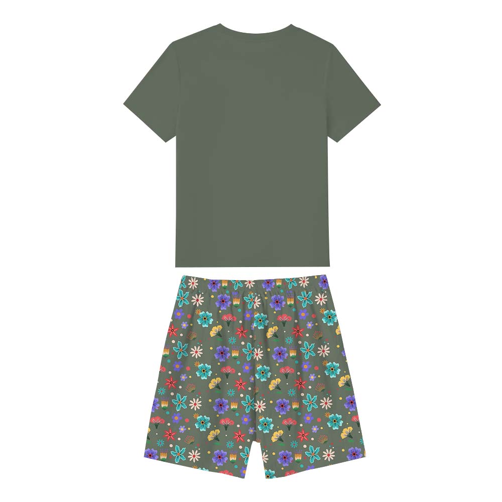Festive Christian Easter Matching Family Pajamas With Dogs Short Sleeves Festive Christian Easter Matching Family Pajamas With Dogs Short Sleeves