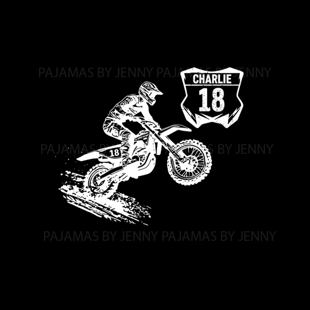 Custom Motocross Dirt Bike PJs With Rider Name And Number Custom Motocross Dirt Bike PJs With Rider Name And Number
