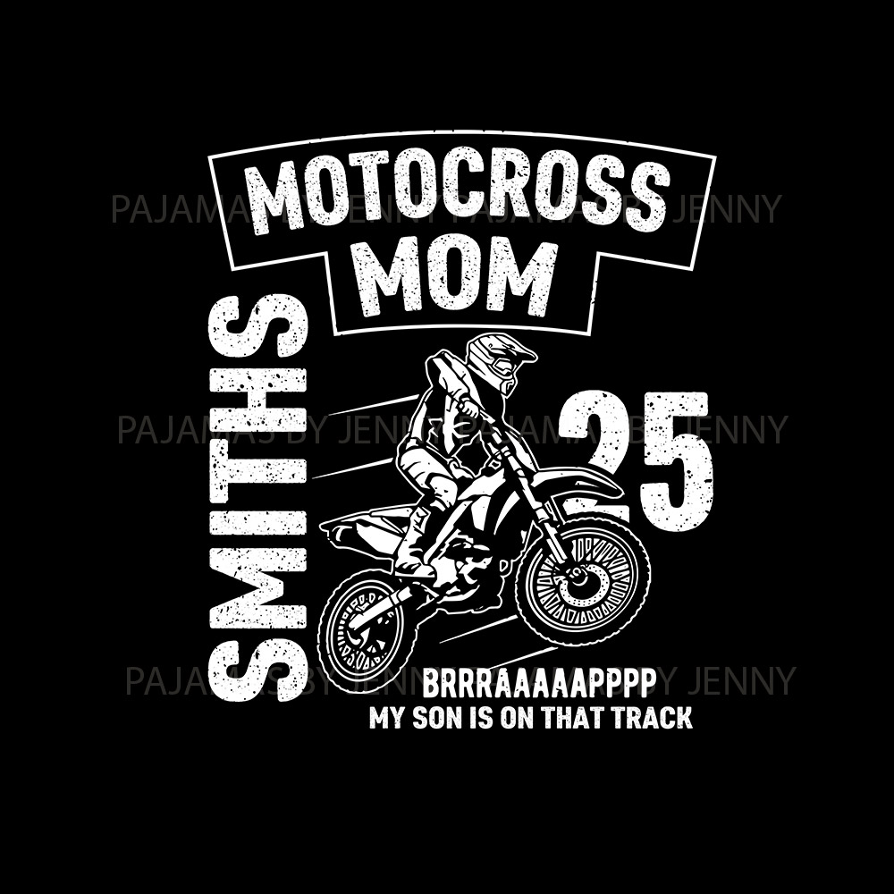 Design Your Motocross Family Pajamas With Text And Number Design Your Motocross Family Pajamas With Text And Number