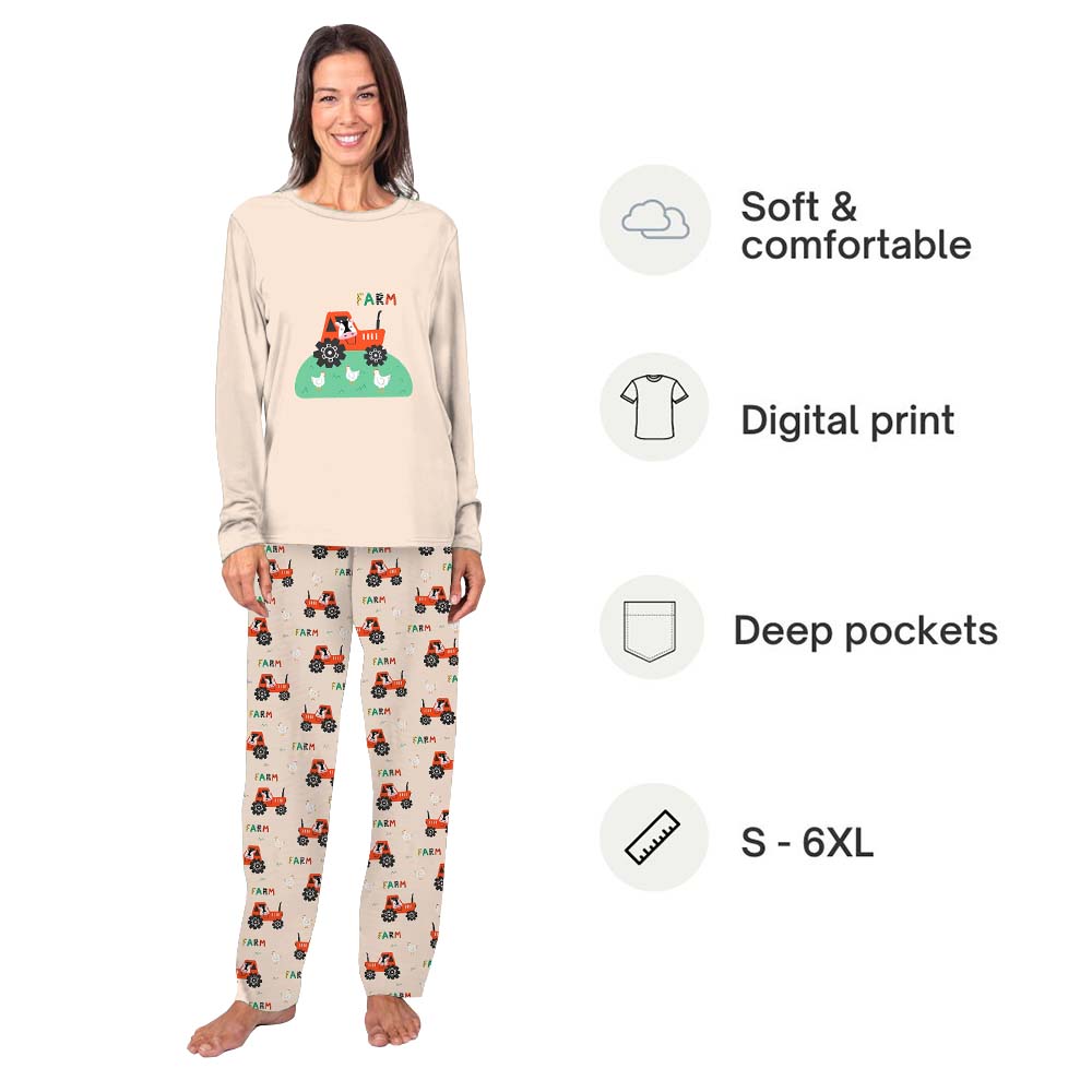 Animals Farm And Truck Family Matching Pajamas Animals Farm And Truck Family Matching Pajamas