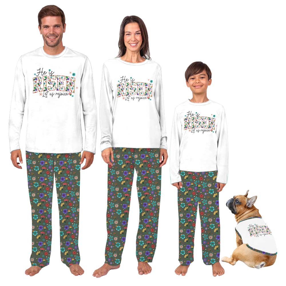 He Is Risen Matching Easter Pajamas He Is Risen Matching Easter Pajamas