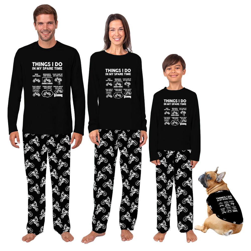 Funny Dirt Bike Themed Pajamas For Racing Enthusiast Funny Dirt Bike Themed Pajamas For Racing Enthusiast