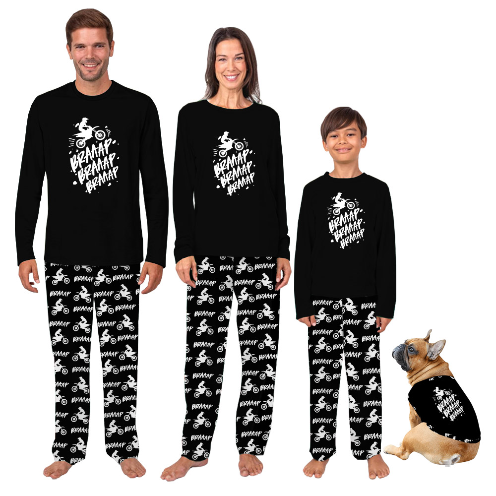 Braaap Dirt Bike Racing Pajamas Including Plus Size Braaap Dirt Bike Racing Pajamas Including Plus Size