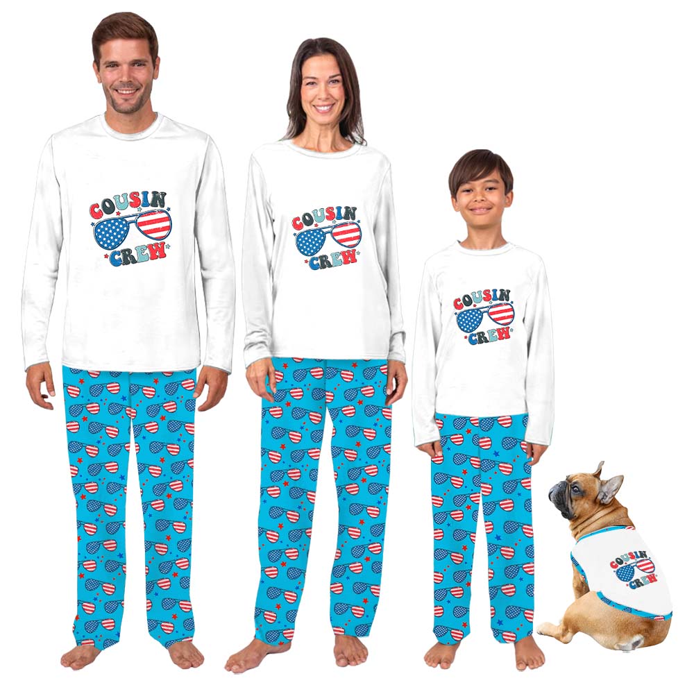 Vintage Cousin Crew Matching Pajamas For 4th Of July Vintage Cousin Crew Matching Pajamas For 4th Of July
